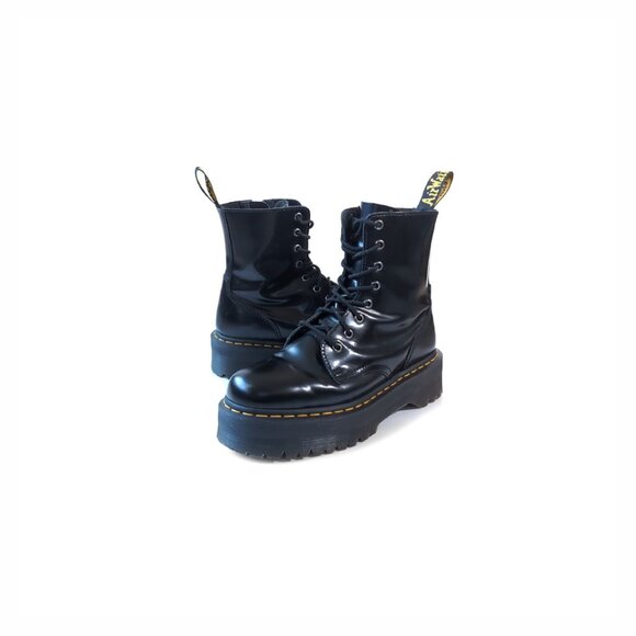 Dr. Martens Jadon Black Leather Platform 8 Eye Moto Boots 9 Women’s 41 E… - Picture 11 of 11
